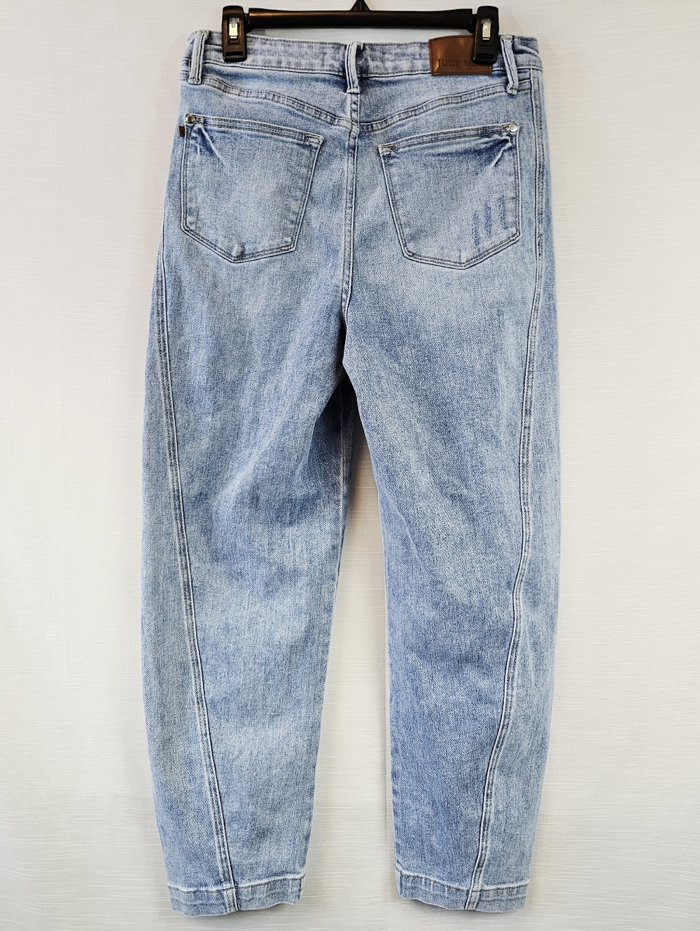 Judy Blue High Waist Side Panel Barrel Leg Jean size 29 - Picture 11 of 16